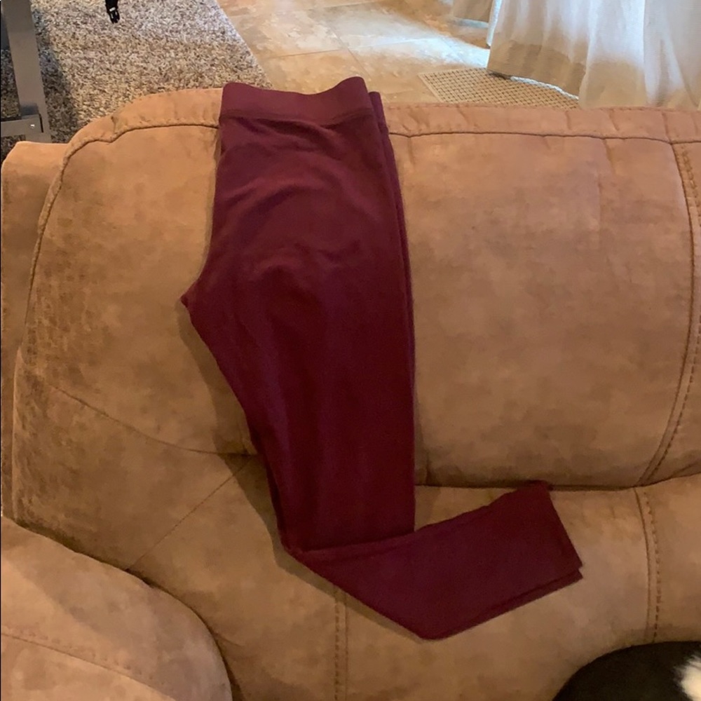 Maroon Aerie Leggings